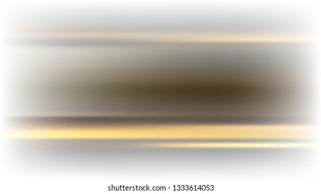 Vector white blur baclkground with horizontal golden lines
