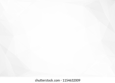 Vector white business background. Abstract grey and white geometric corporate design. Lowpoly illustration.