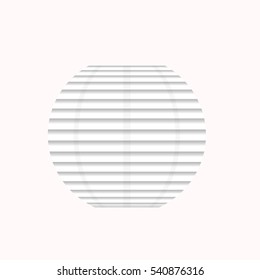 vector white chinese paper lantern with transparency and gradient shadows for wedding, new year, street festivals and any celebrations