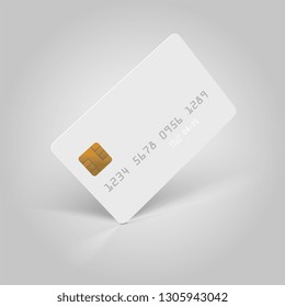 Vector White Credit Card Illustration