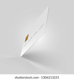 Vector White Credit Card Illustration Template