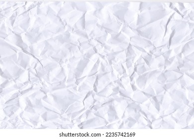 vector white crumpled paper texture background high resolution