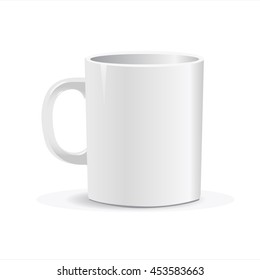 Vector white cup