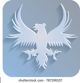 Vector white eagle
 icon 