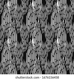 vector white ethnic vertical lines seamless pattern on black