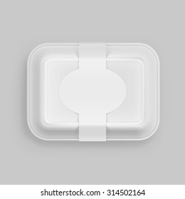 Vector White Fast Food Box Container Packaging Package Packing Pack Isolated On Background