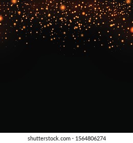 Vector white glitter wave abstract illustration. White star dust trail sparkling particles isolated on transparent background.