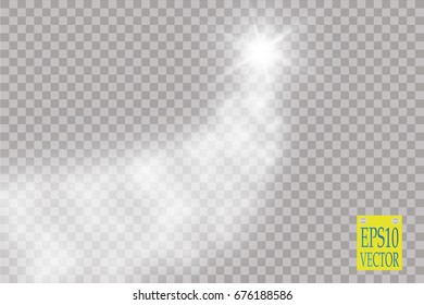 Vector white glitter wave abstract illustration. White star dust trail sparkling particles isolated on transparent background. Magic concept.Christmas. New Year.