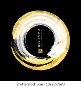 Vector White and Gold Design Templates for Brochures, Flyers, Mobile Technologies, Applications, Online Services, Typographic Emblems, Logo, Banners and Infographic. Golden Abstract Modern Backgrou