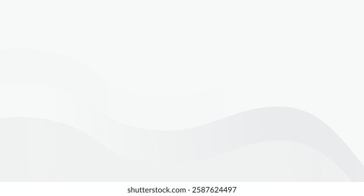 Vector white and gray background with gradient color and artistic dynamic simple abstract