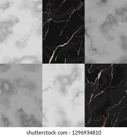 Vector white, gray and black brick marble seamless pattern. Repeat vertical marbling surface, modern luxurious background, luxury wallpaper, textile print and interior tile.