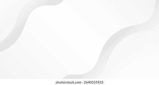 Vector white and gray color background. Dynamic shapes composition abstract modern simple
