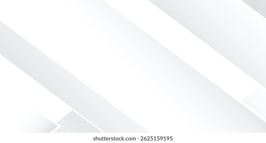 Vector white and gray overlap triangle geometric technology pattern. Abstract Layered Geometric Technology Design with Transparent Background and Precision White Line Work"