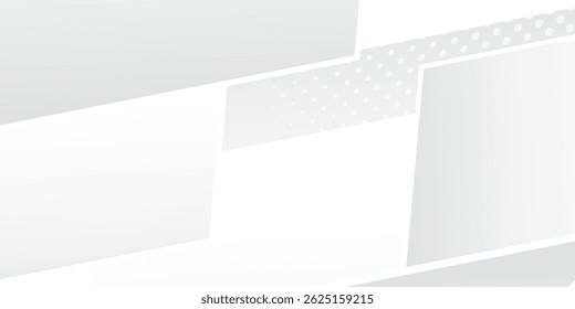Vector white and gray overlap triangle geometric technology pattern. Abstract Layered Geometric Technology Design with Transparent Background and Precision White Line Work"