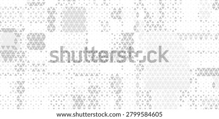 Vector white and gray overlapping polygon square texture. Seamless geometric pattern triangle shapes low polygon backdrop background.