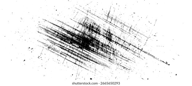 Vector white grunge texture with vintage textured surface with scratches and speckles