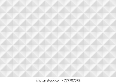 Vector white horizontal background. Seamless volumetric geometric pattern. Modern seamless pattern.