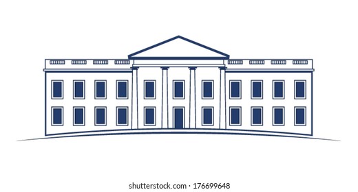 Vector White House icon