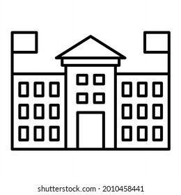 Vector White House Outline Icon Design
