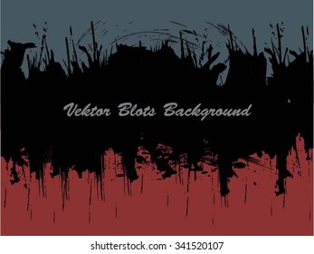 Vector white ink splashes with space for text over retro colors. Element for your designs, projects, promotional sales and other your projects. Just add your text