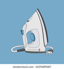 vector white iron illustration template