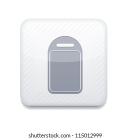 Vector white kitchen board icon. Eps10. Easy to edit