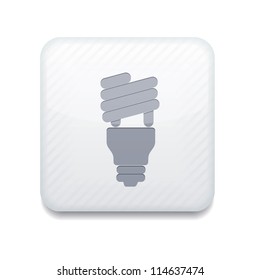 Vector white  light bulb icon. Eps10. Easy to edit
