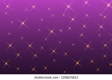 Vector white Light Effects. white glowing light explodes on a purple background.Bright Star. Special line flare light effects for design and decor