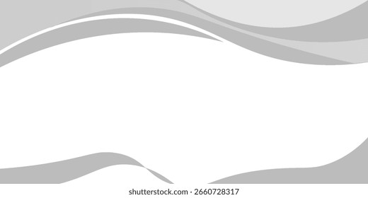 Vektor-Hintergrundkurvenelement mit weißem Leerzeichen für Text- und Nachrichtendesign, überlappende Ebenen, Vektor