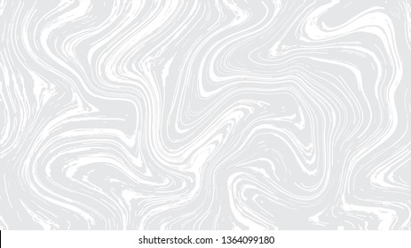 Vector White Marble Texture. Neutral Light Gray White Marbling Paper Background. Elegant Luxury Backdrop. Liquid Paint Swirled Patterns. Japanese Suminagashi or Turkish Ebru Technique. 9:16 HD Format
