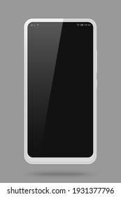 burla de un teléfono móvil blanco vectorial