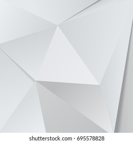 Vector White modern polygon background, illustration