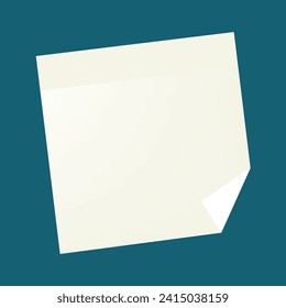Vector white notepaper journal sticker vector.