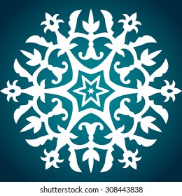 Vector White ornament sample