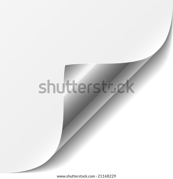 Vector White Page Corner Stock Vector (Royalty Free) 21168229