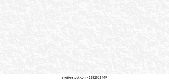 Vector white paper background. Light gray wall texture. Blank horizontal plaster banner