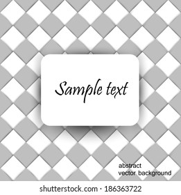 Vector white paper on an abstract background. Vector  illustration 