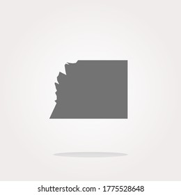 vector white paper on web button icon