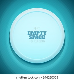 Vector white paper round notes