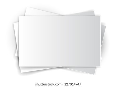 Vector white paper sheets