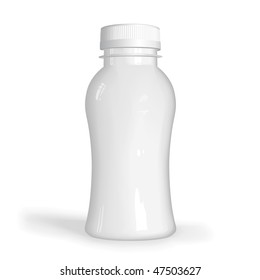 VECTOR white plastic bottle