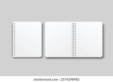 Vector white realistic blank paper page with shadow isolated on background. A4 size sheet paper note mock up template for flyer, cover, magazine, newspaper, brochure and documents presentation.
