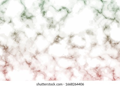 Vektorillustration, weißer roter und grüner Marmor, Hintergrund mit Natursteinstruktur
