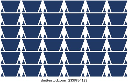vector white rocket on a blue background as horizontal strip pattern design for fabric printing or wallpaper or background
