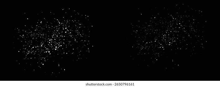 Vector white snowflakes illustration isolated background design