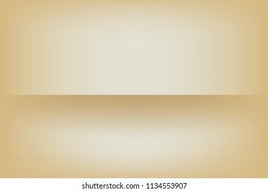 Vector white soft brown abstract background empty room with spotlight effect.Graphic art design.