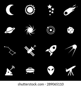 Vector white space icon set.