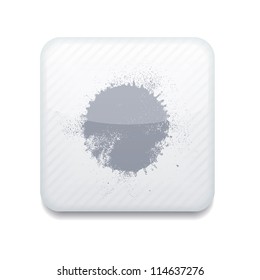 Vector white splotch icon. Eps10. Easy to edit