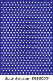 Vector white Stars on blue background