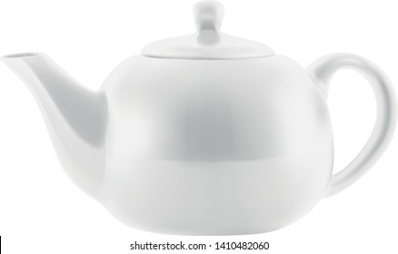 vector white teapot mesh technique